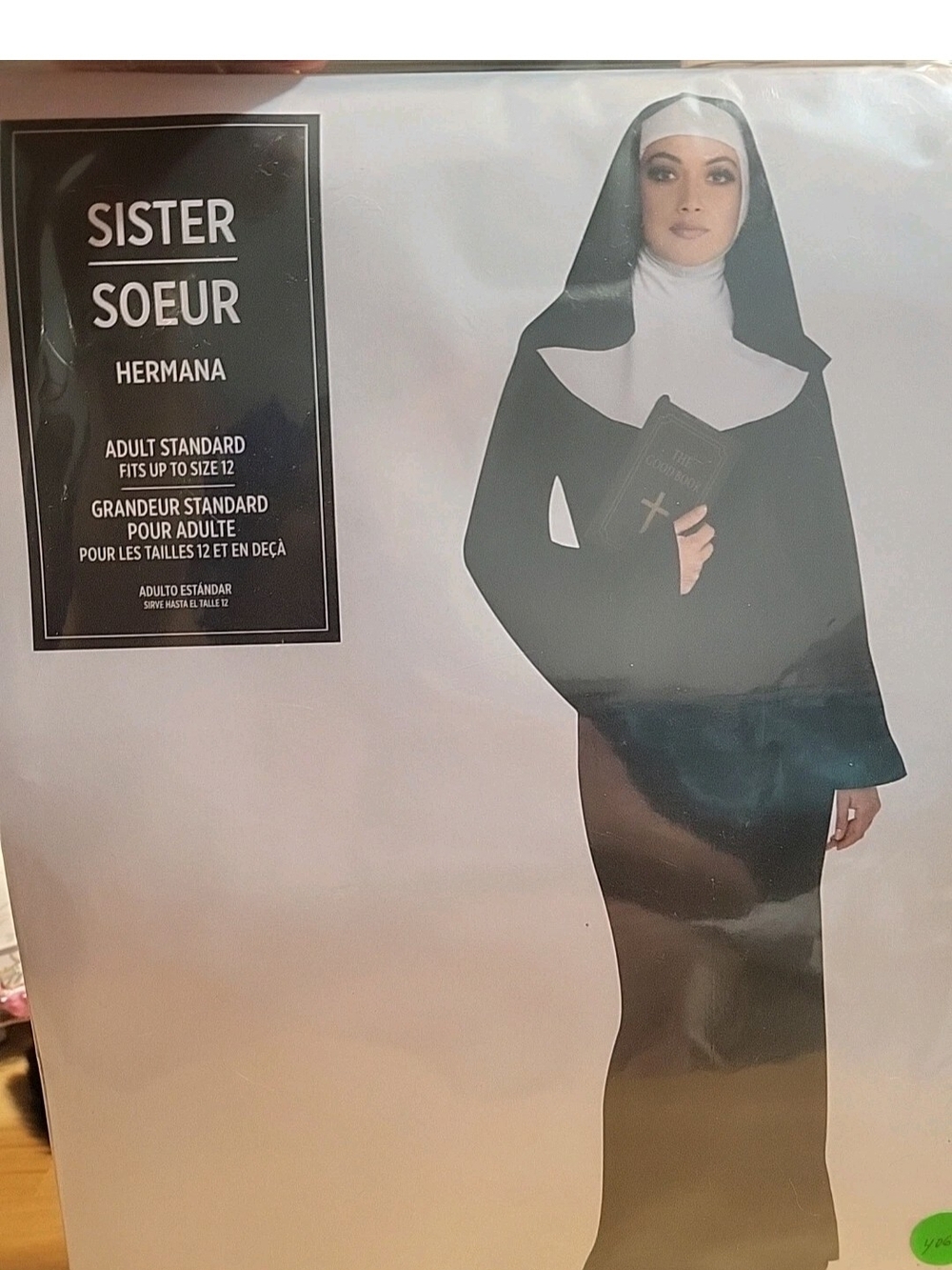 Women’s 3 Piece Sister Costume Standard Fits Up To Size 12. #4062